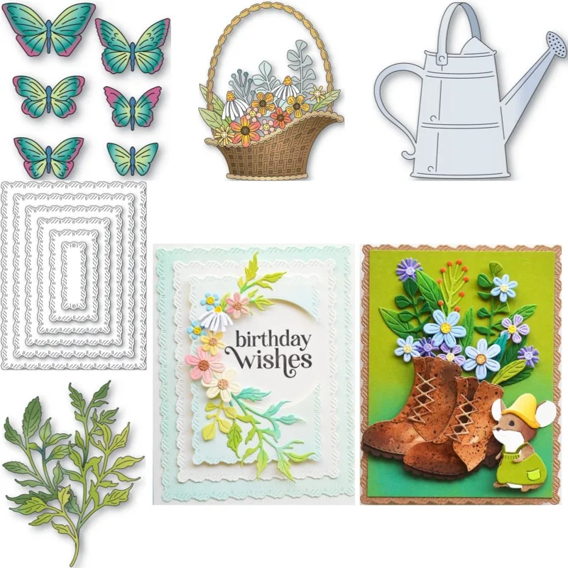 Watering Can Metal Cutting Dies Scrapbook Diary Decoration Stencil Embossing Template DIY Greeting Card Handmade 2026 new