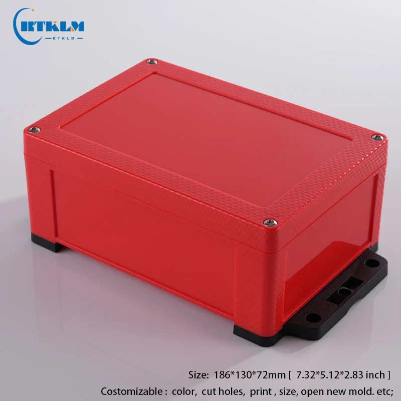 DIY Housing Electronic Project Case Outdoor Waterproof Plastic Organizing Boxes Instrument Waterproof Junction Box 186*130*72mm