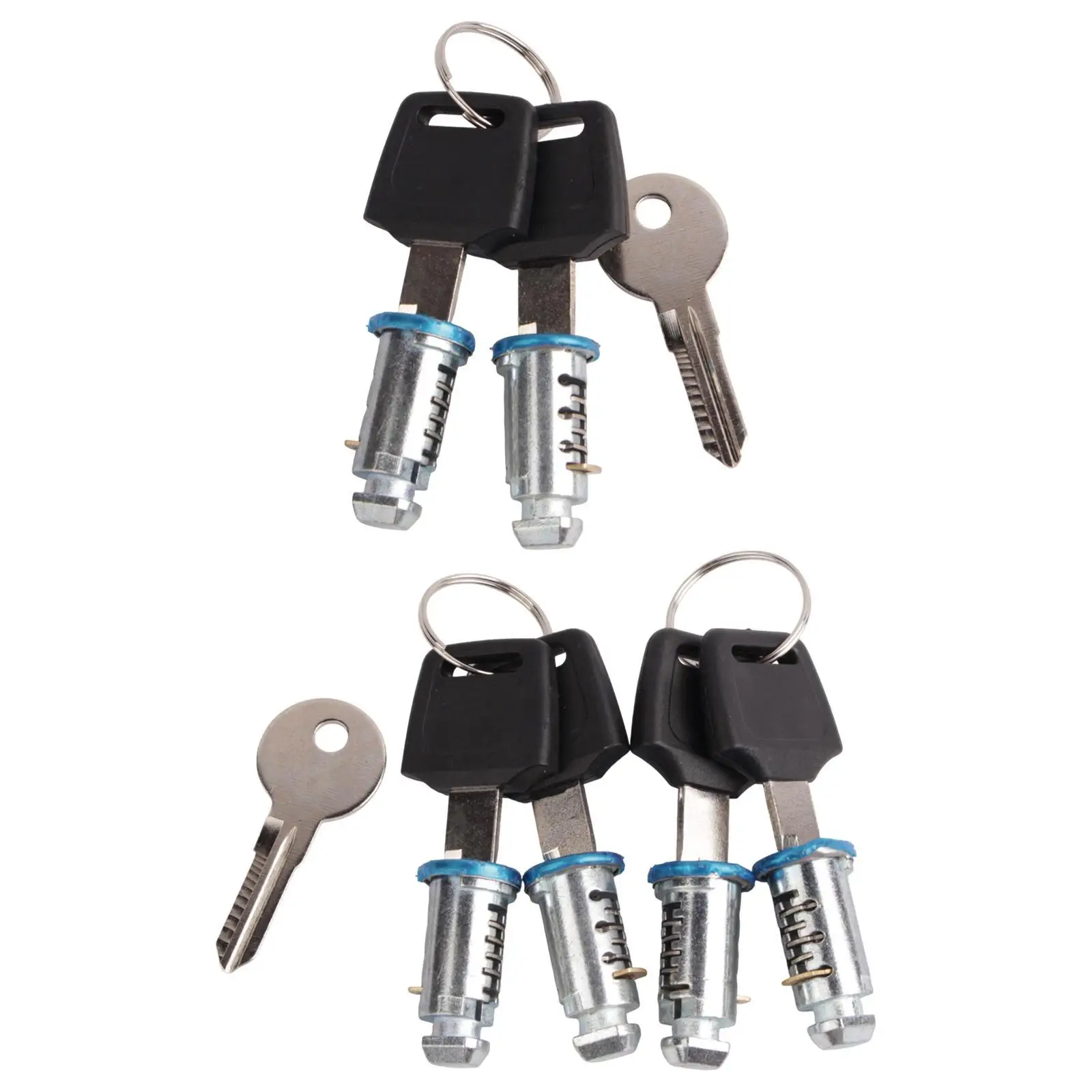 Roof Rack Crossbar Lock Cores with Key Car Luggage Rack Parts Secure Cylinder Kit for Universal Roof Rack Systems