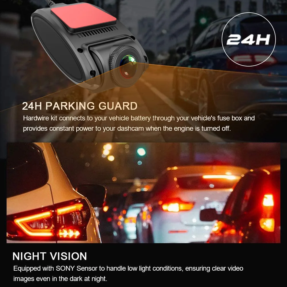 Dash Cam Mola V9+ 1800P HD GPS Vehicle Drive Auto Video DVR Smart WIFI Control Night Vision Car Camera Recorder 24H Parking