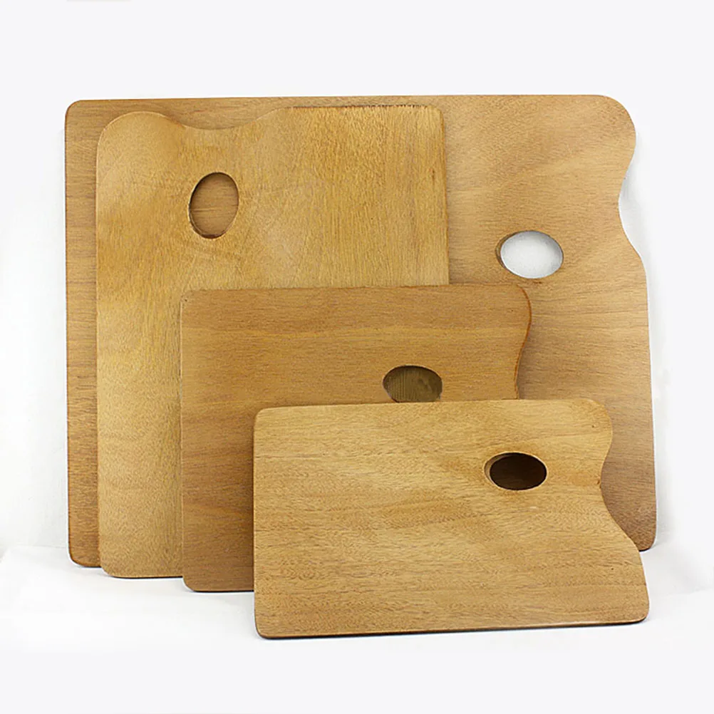 

Perforation Wooden Color Palette Paint Bamboo Pallets Oil Paints Artists Professional