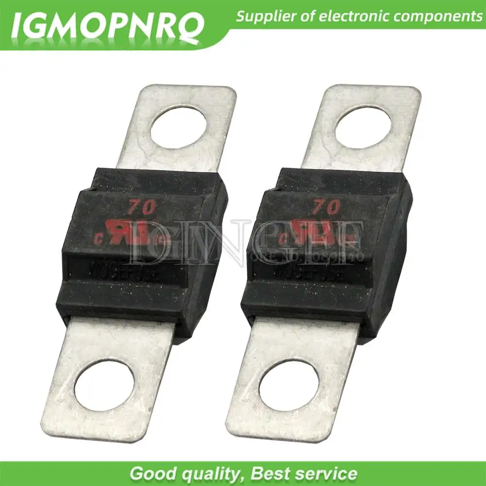 2PCS/LOT Black ANS Trumpet Fork Plug Fuse 32V 20A 30A 40A 50A 60A 70A 80A 100A 125A 150A 175A 200A Bolt Fixed Insurance Film