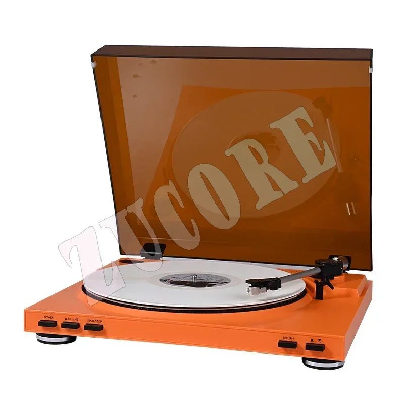 Retro Simple Vinyl Record Player European-style Retro Moving Magnet HIFI Turntable LP Vinyl 33/45rpm Dual Speed Record Player