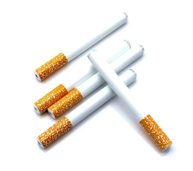 New Funny toy Fake Cigarettes 7.8cm/5.4cm 2combination metal smoke pipes cigarette accessories  Novelty Props Adult Scary Party