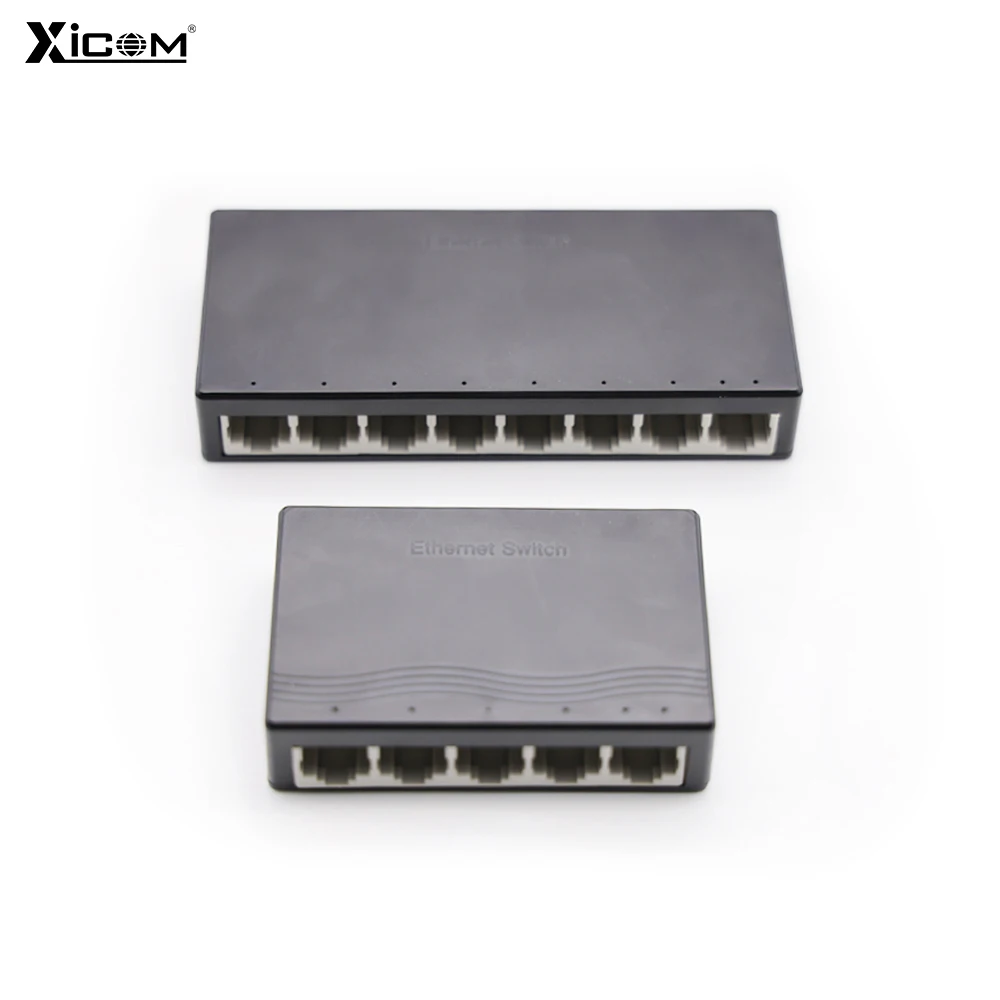 10/100/1000Mbps Gigabit Mini Network Switch Fast Ethernet Smart Switcher 16G Switch Capacity Hub Internet Splitter with Adapter