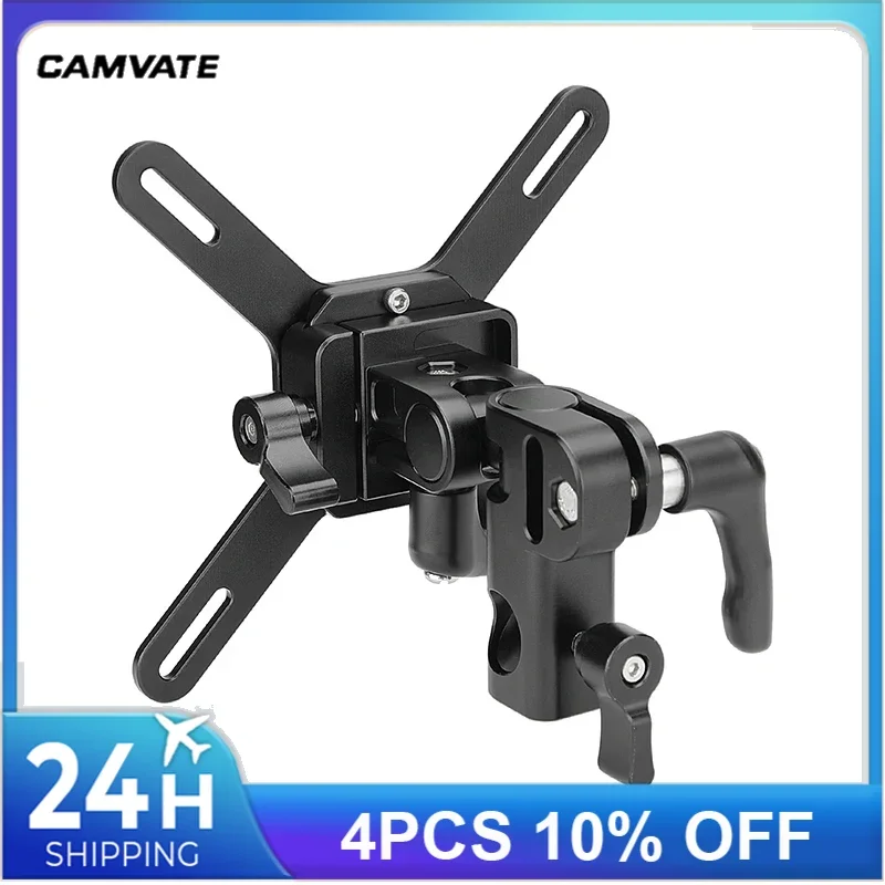 CAMVATE Adjustable Monitor Stand Bracket With Quick Release Dovetail Clip&VESA Mount 75×75 100×100 Fits 13 to 32 Inch LCD Screen