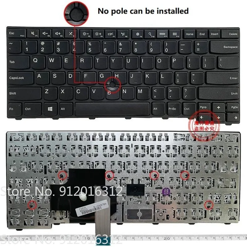 New US Keyboard for IBM LENOVO E431 E440 T431S T440 T440P T440S T450 T460 T450S L440 L450 L460 L470 Laptop Black Keyboard