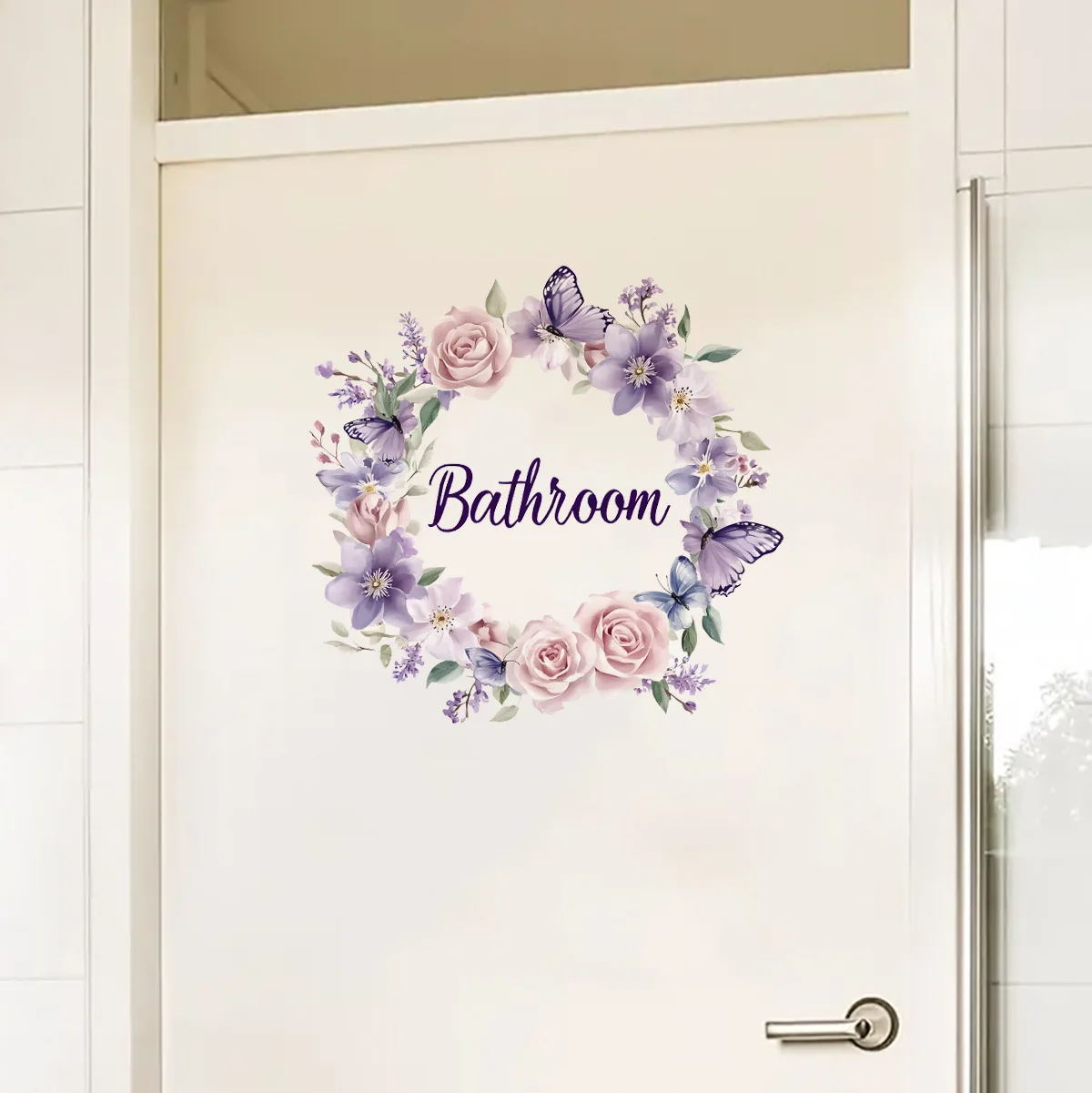 Bathroom Toilet Plant Signage Wall Stickers For Bathroom Decor Room Decor Aesthetic Home Decoration Accessories Toilet Stickers