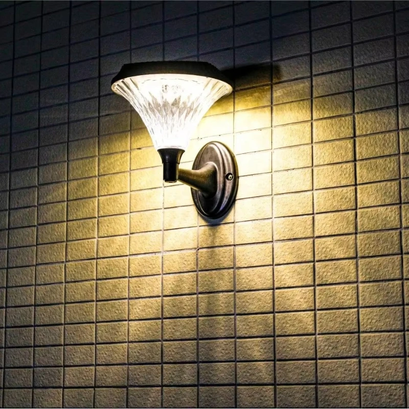 Solar garden lamp, waterproof, outdoor wall lamp, solar column lamp