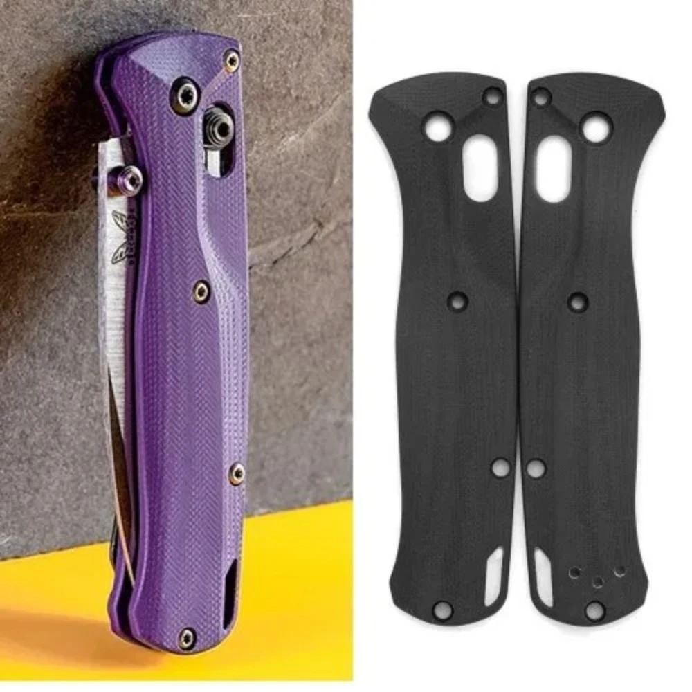A Pair 535 Knife Handle Scales: G10 Composite Replacement Parts with Mounting Screws