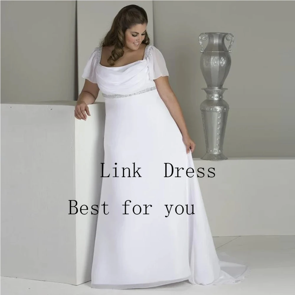 Fashion Strapless Wedding Dresses for Ladies Simple Chiffon Bridal Gowns Exquisite Short Sleeve Vestidos De Novia New 2026