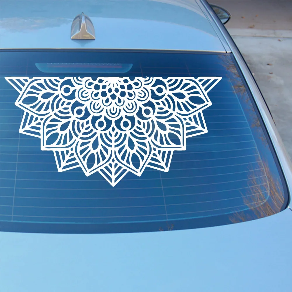 Cute Mandala Car Stickers Funny Vinyl Decals Self Adhesive Emblem for Car Window Door Bumper DIY Car Styling Exterior Decoration