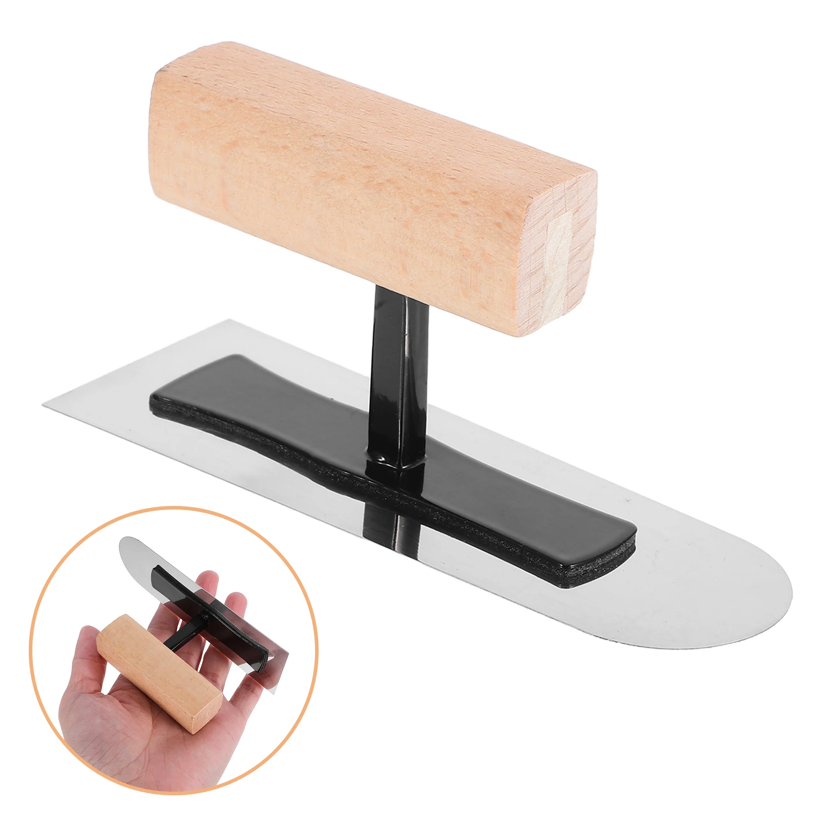 Mini Mud Smear Concrete Finishing Trowel Stainless Steel Flat Masonry Tools Cement Hand Trowels Bricklaying Plaster Artistic