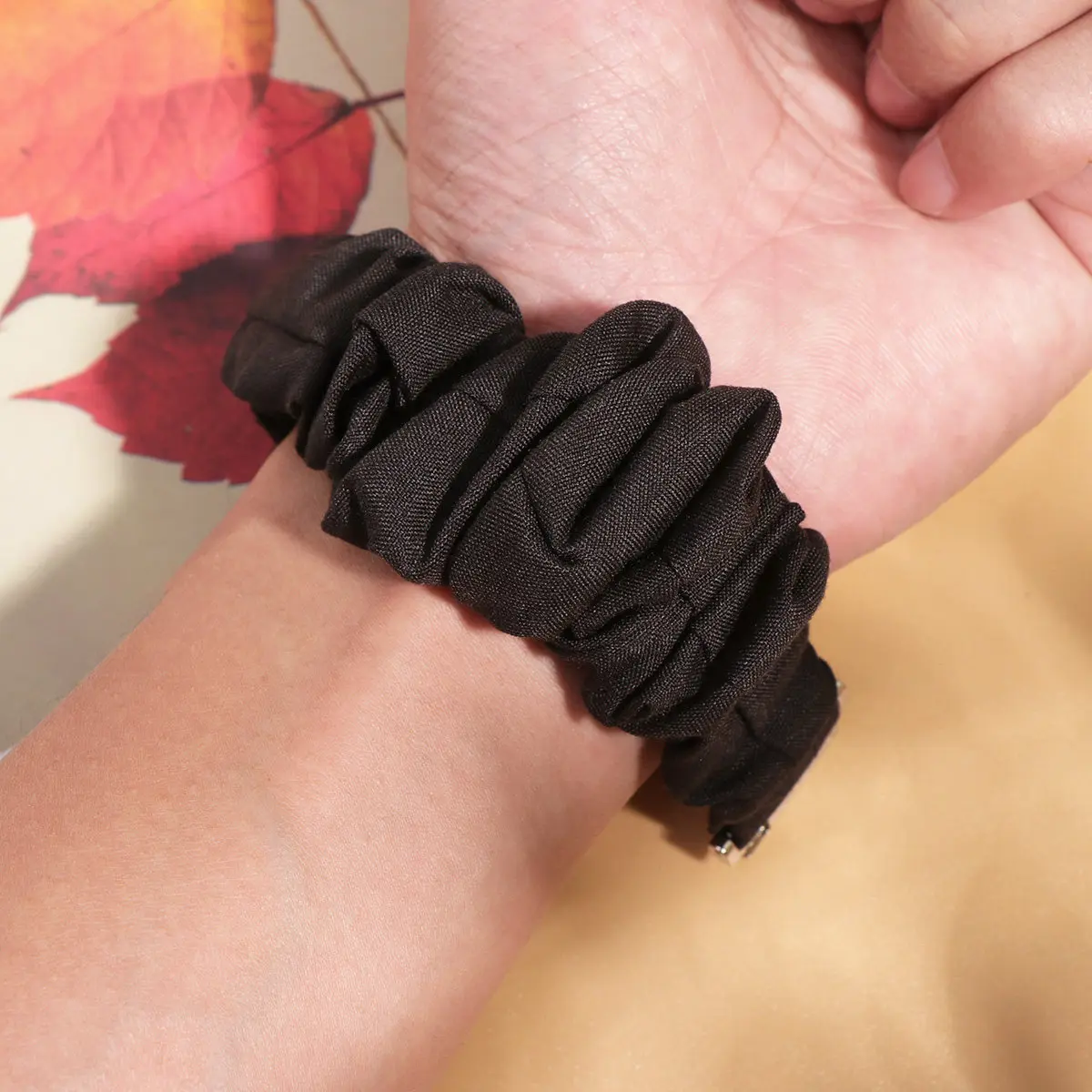 Printed Scrunchie Watch Bands Cloth Straps Replacement Smart Wristbands Luxurious Long Term Use Elegant Chic Headband for Men