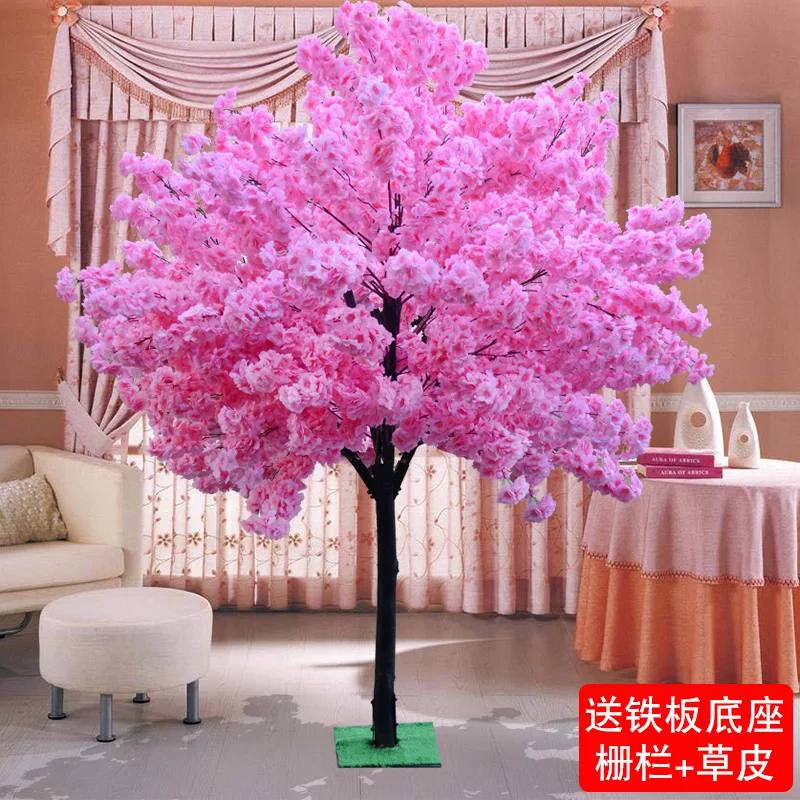 

Large simulated cherry blossom tree wishing tree indoor hotel shopping mall living room decoration fake peach blossom tree