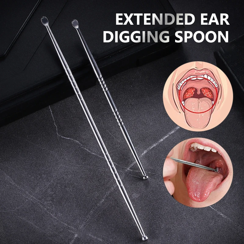 1pcs Stainless Steel Tonsil Stone and Earwax Removal Tool – Professional Oral Care Instrument for Personal Health Maintenance