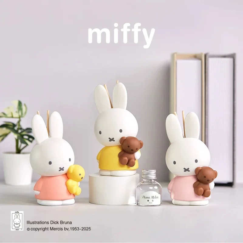 New Original Miffy Scent Diffuser Aroma Series Blind Box Fire Free Aroma Ornament Figure Anime Doll Christmas Gifts
