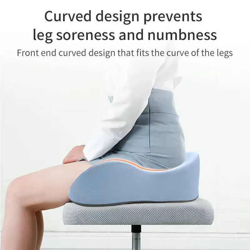 كرسي عظم الذنب عرق النسا لتخفيف آلام الظهر الراحة كرسي مكتب وسادة مقعد السيارة عدم الانزلاق العظام رغوة الذاكرة وسادة العصعص