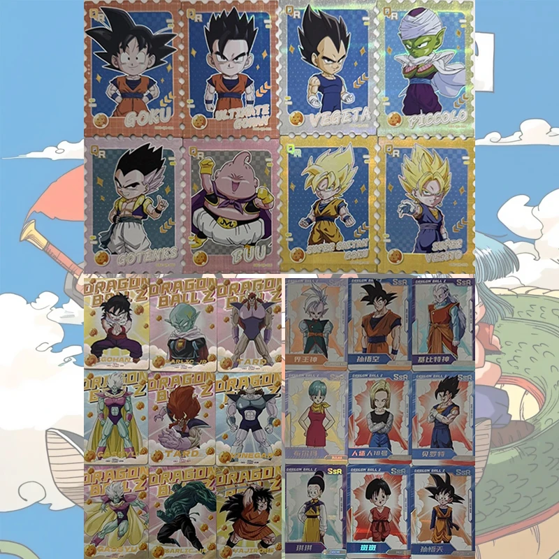 

Коллекционные карточки Anime Dragon Ball QR UR SSR с Булмой, Сон Гоку, Вегетой IV, Транксом, подарки на Рождество и день рождения, детские игрушки