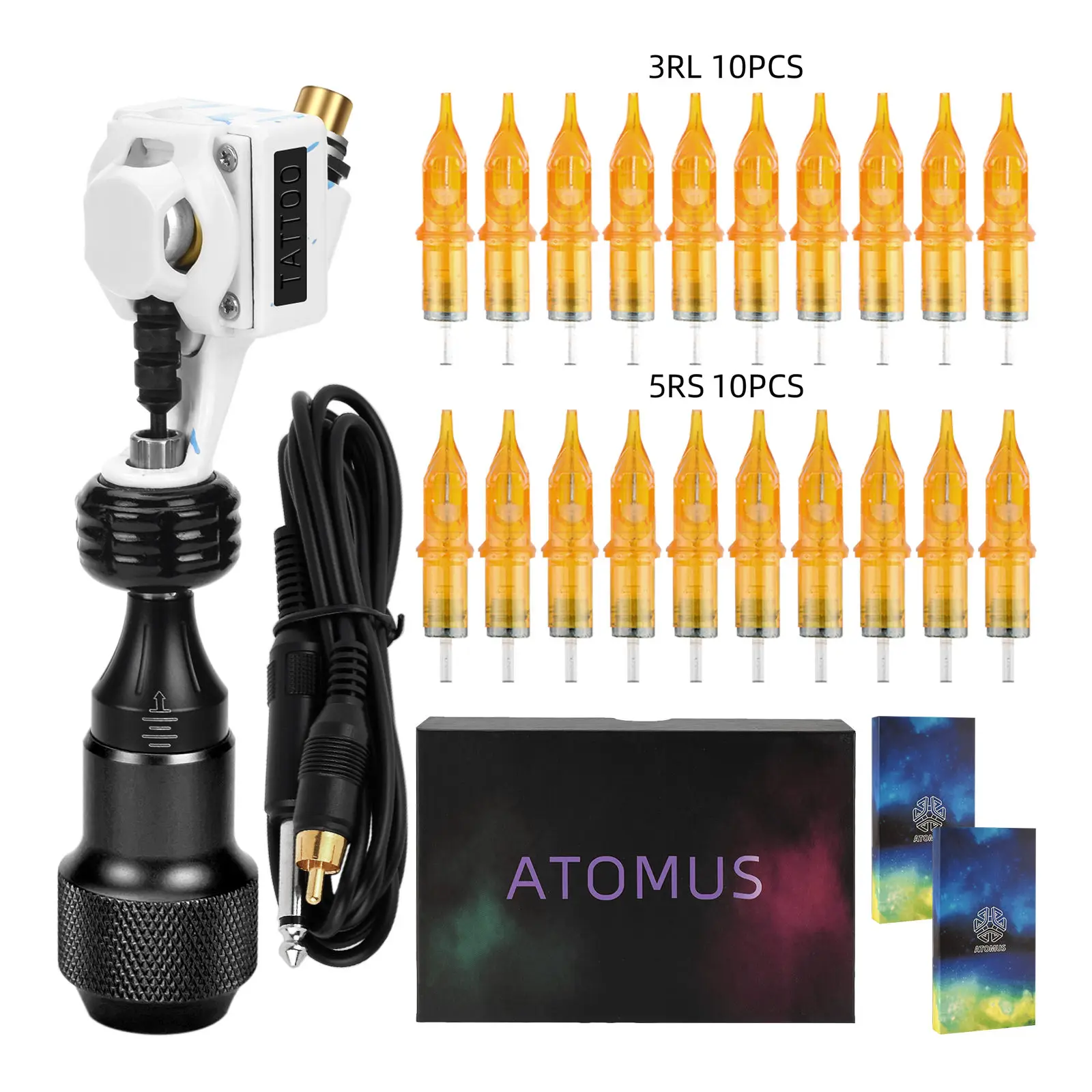 

Tattoo Machine Set Rotary Tattoo Machine with Cartridges Needles Sets Professional Tattoo Pen Set for Beginners Supplies