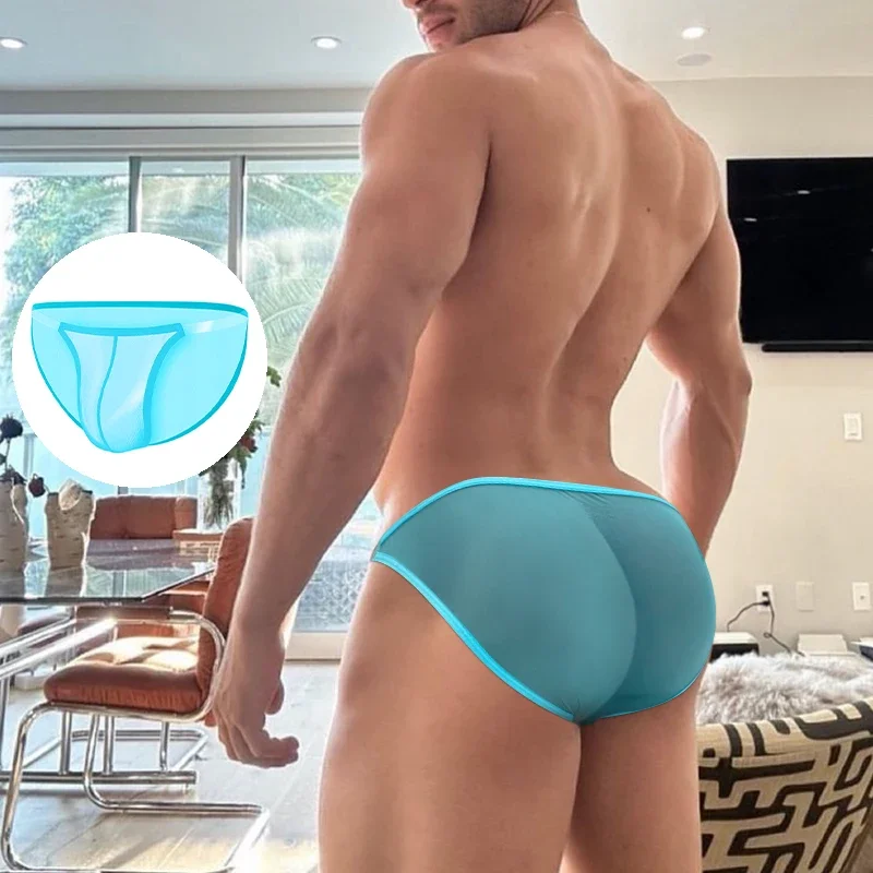

Modal Mens Briefs Sexy Transparent Ultra-thin Low Waisted Jockstrap Underwear Underpants Gay Sissy Ropa Interior Hombre
