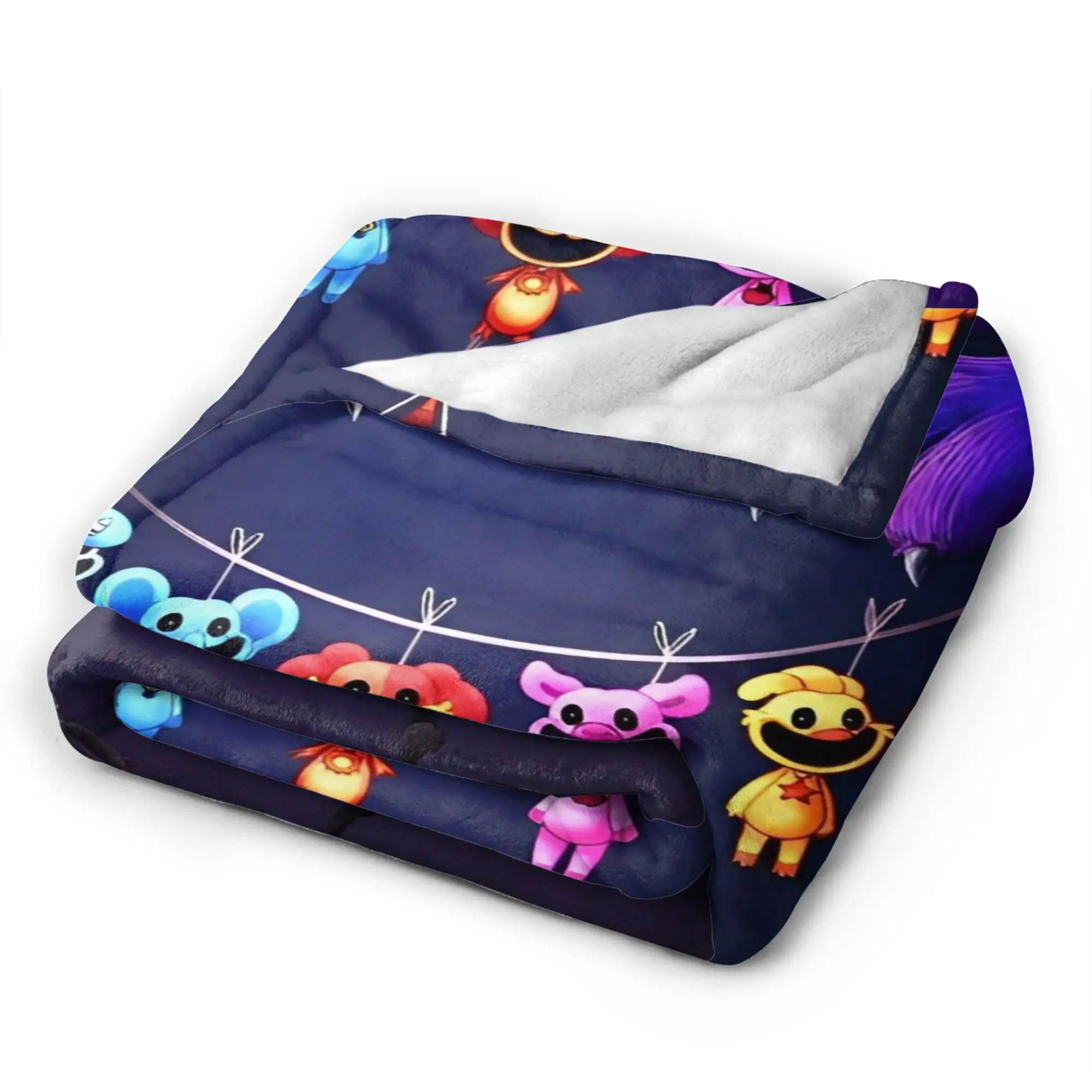 الكرتون S-Smiling Critters أنيمي البطانيات لعبة أفخم الجدة الدافئة رمي بطانية للمنزل الخريف/الشتاء