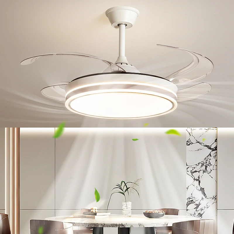 

Bedroom Modern Electric Ceiling Fan Lamp Zhongshan Led Lamps Home Decoration Guest Restaurant Full Spectrum Invisible Fan Light