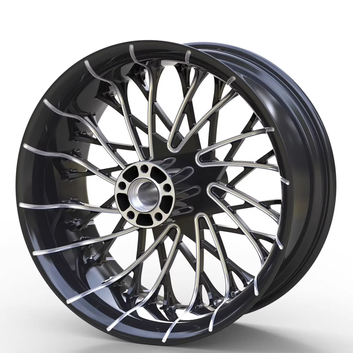 

Chrome Aluminum Alloy Motorcycle Wheels for Harley 09-later Touring Models Front & Rear Rim Accessories Compatible