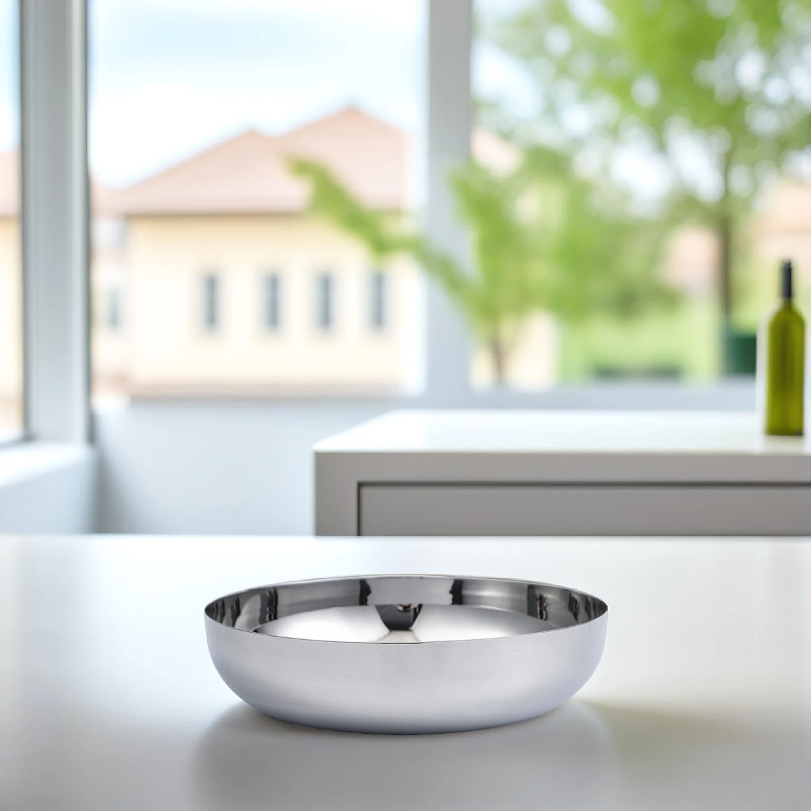 

Stainless Steel Salad Bowl Large Capacity Multi function Fruits Vegetable Storage Kitchen Bowl Easy Clean Soup Container