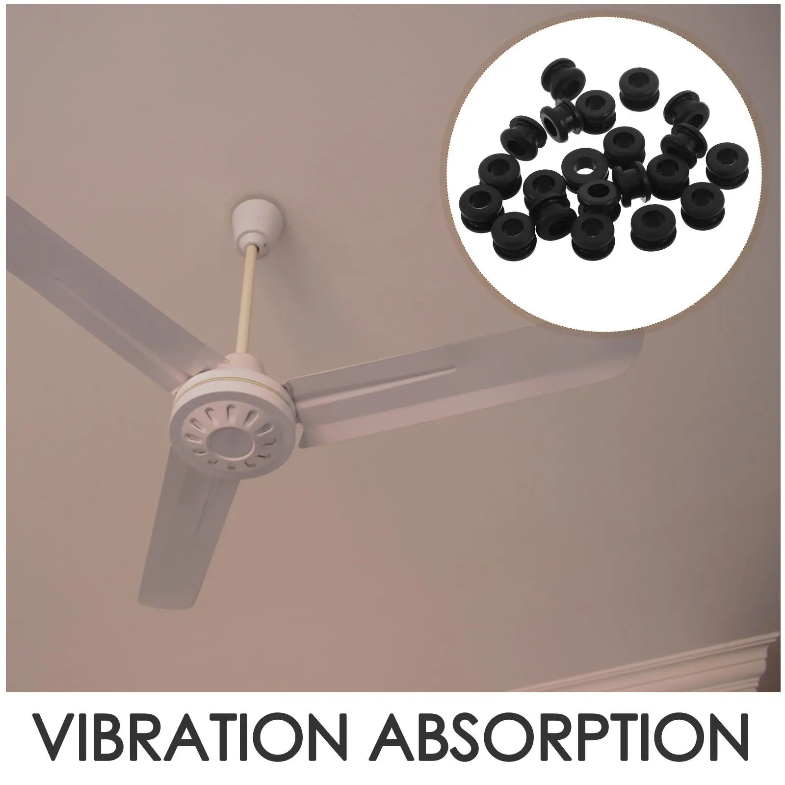 20Pcs Ceiling Fan Rubber Gaskets Mounting Washers Replacement Parts Vibration Absorption Screw Seal for Fan Blade Repair and