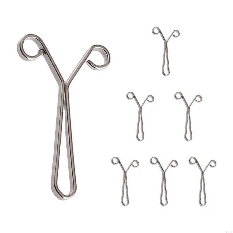 Aluminum Alloy Cuff Clips With Y Rolled Adjustable Jewelry Accessories Adjustable Sleeve Fastener For Travel