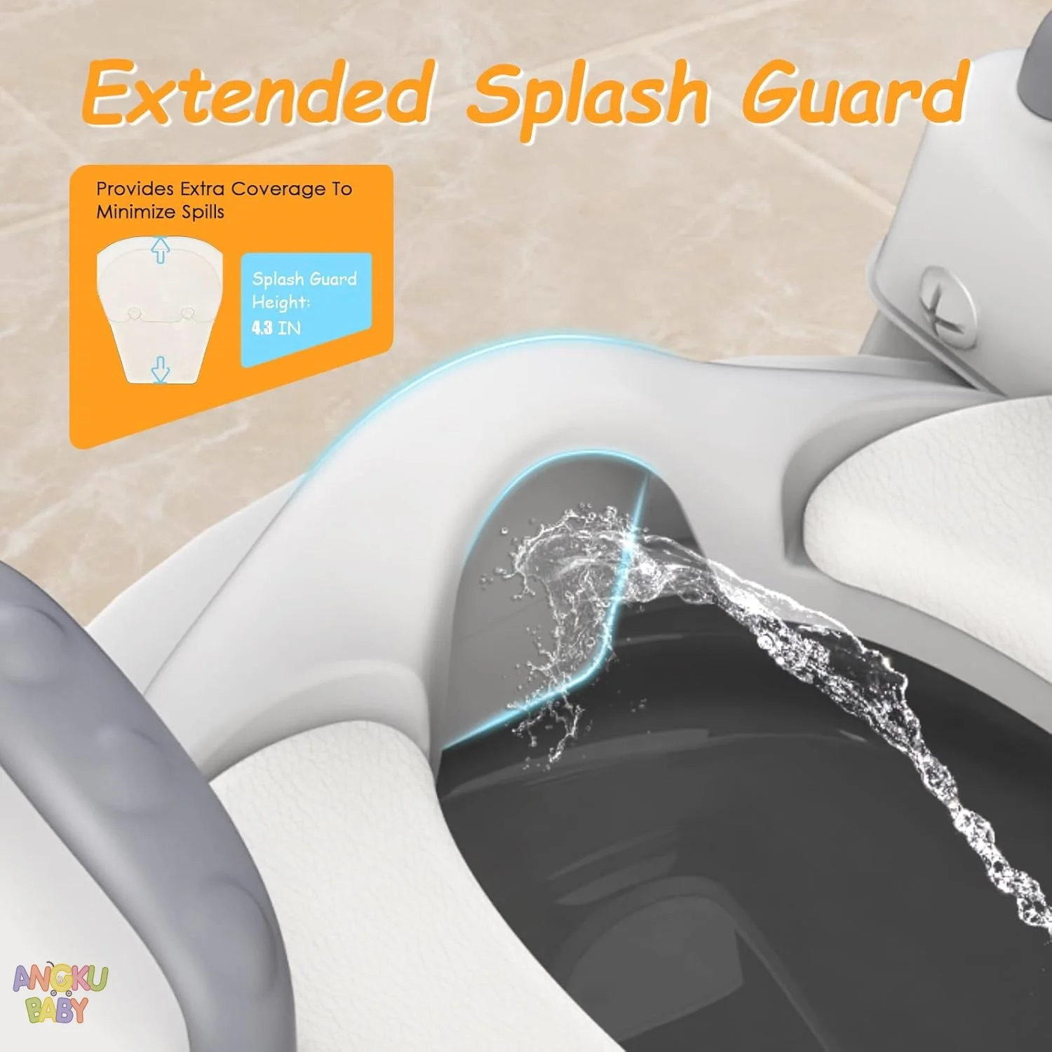 مقعد تدريب على المرحاض مع سلم مقعد متدرج للأطفال الصغار مقعد مرحاض للأطفال قابل للتعديل مع واقي من الرذاذ ومضاد للانزلاق كرسي قعادة للأطفال #2