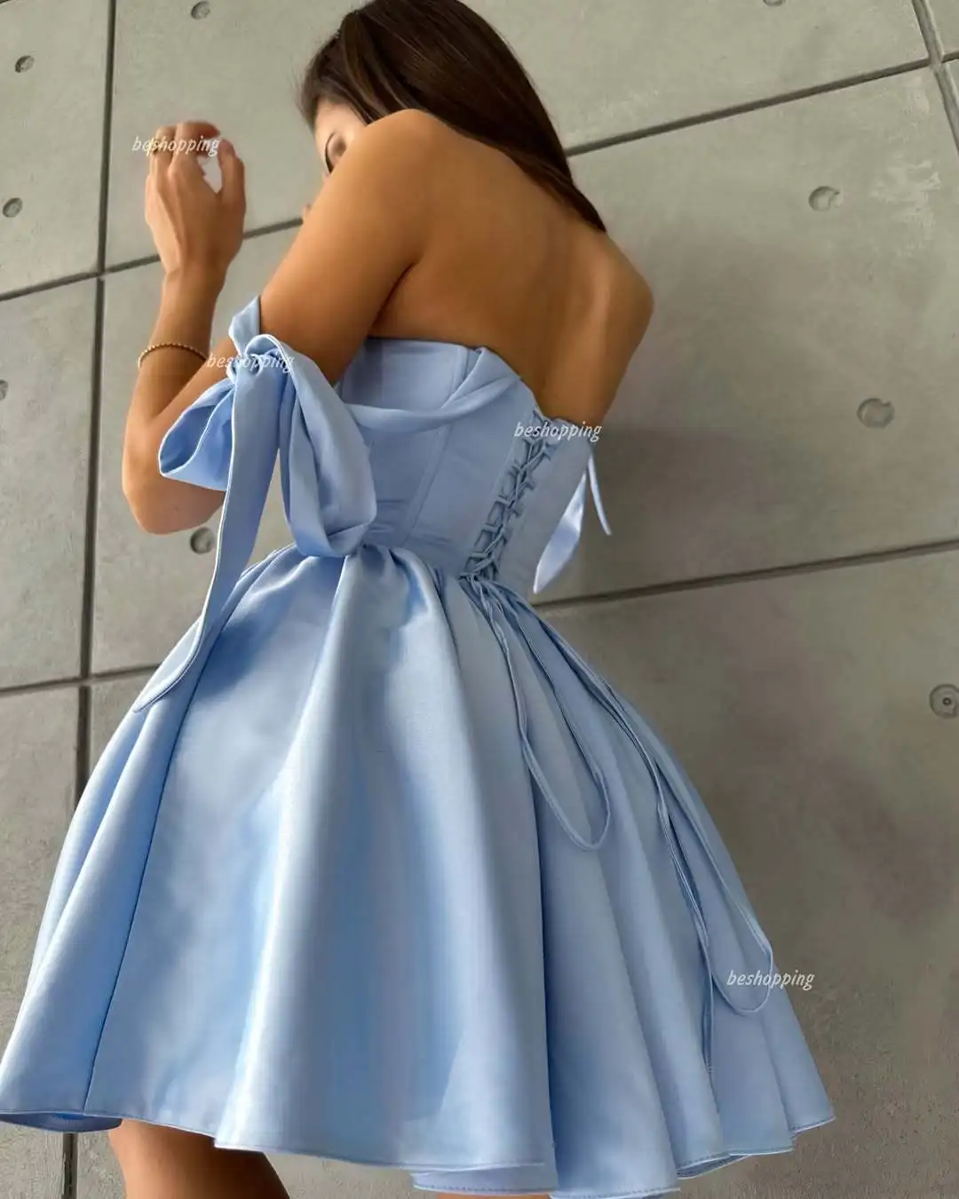 Summer Fashion Women Sexy Camisole Mini Dress Solid Camis Tie up Short Dresses Silm Fishbone Shirt Coquette Casual Y2k Clothes