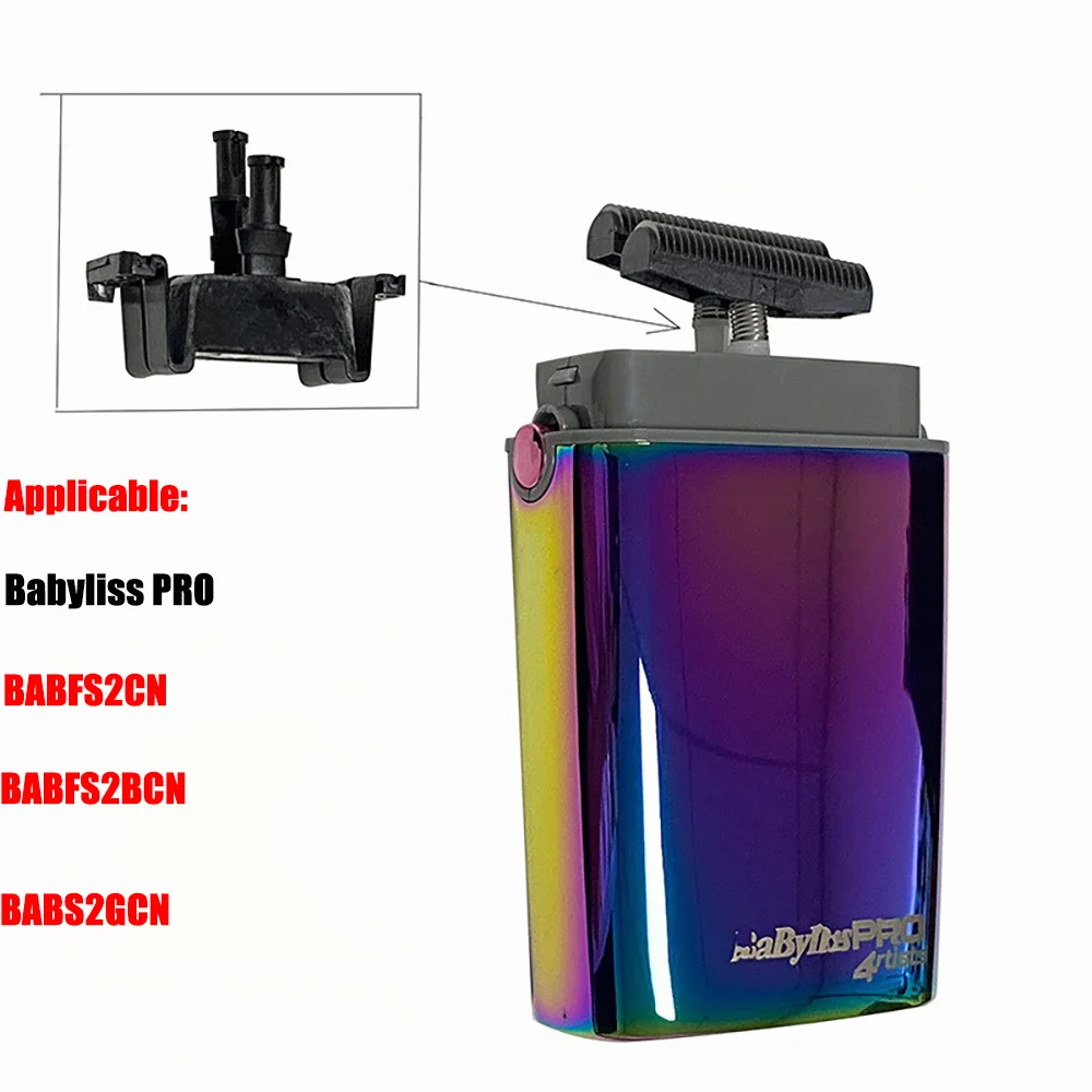 Compatível com barbeador profissional Babyliss Pro BABFS2CN/BABFS2BCN/BABS2GCN Acessórios Swing Head Whitener Guia Bloco Par