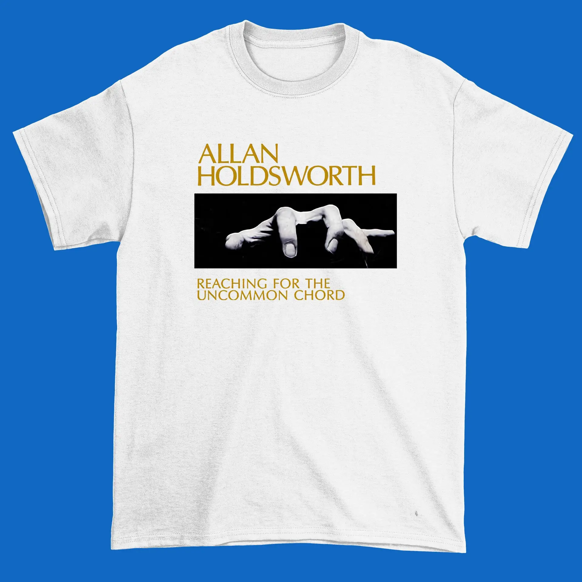 Allan Holdsworth Logo Reaching Chord White Tshirt Sweatshirt Hoodies Unisex Size S 4XL Adult High Quality Best Gift