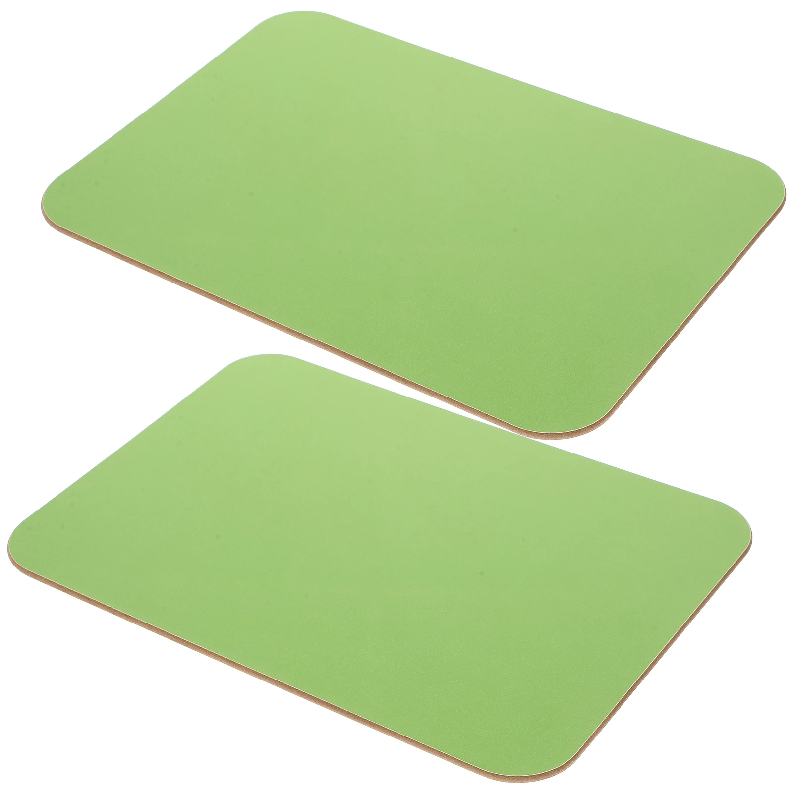 2pcs Mini Whiteboard 17.6x25cm Dry Erase Kids Writing Pad Green Whiteboards Melamine Material Reusable Classroom
