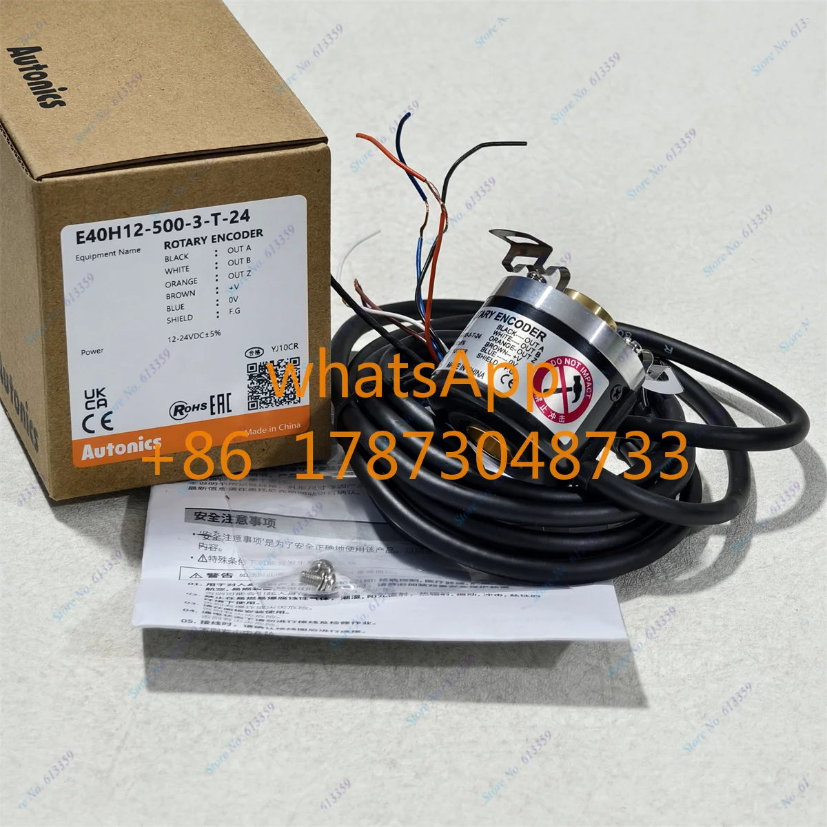 

Autonics New Original Encoder E40H12-100-3-T-24 1024-600-500-3-T -3-N