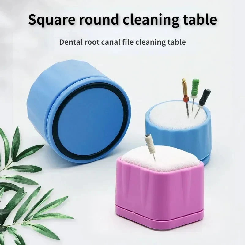 

1Pcs Dental Round Square Endo Files Stand Holder Cleaning Foam File Drills Block Holder Wtih Sponge Autoclavable Dentistry Tools