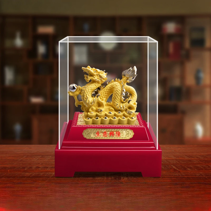 Chinese Dragon Feng Shui Ornaments To Attract Wealth Dragon Decoration Home Living Room Bedroom Office Figurines