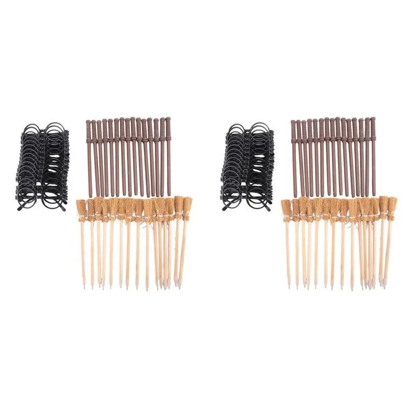 

Набор ABJN-90: карандаши в форме ведьминой метлы и волшебных палочек, карандаши с круглой оправой и очки без линз, тематические товары для вечеринок в стиле ведьмы.