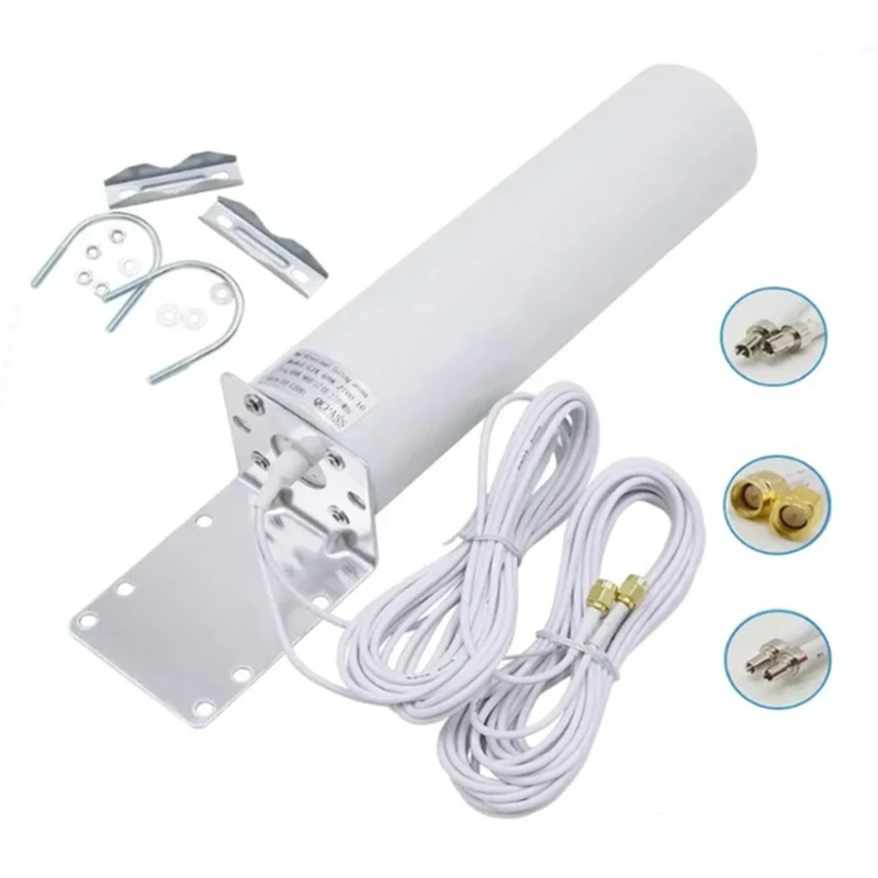 

12Dbi 2G 3G 4G LTE Omni Antenna Внешняя потолочная антенна для кабеля 2,4 ГГц и 5 м (698-2700 МГц (папа SMA)