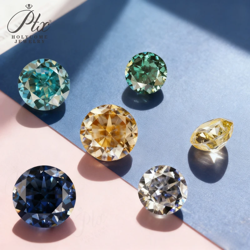 

Vibrant Crushed Ice Cut Moissanite Multicolor with Dazzling Brilliance Ideal for Jewelry Making and Creative Craft Designs