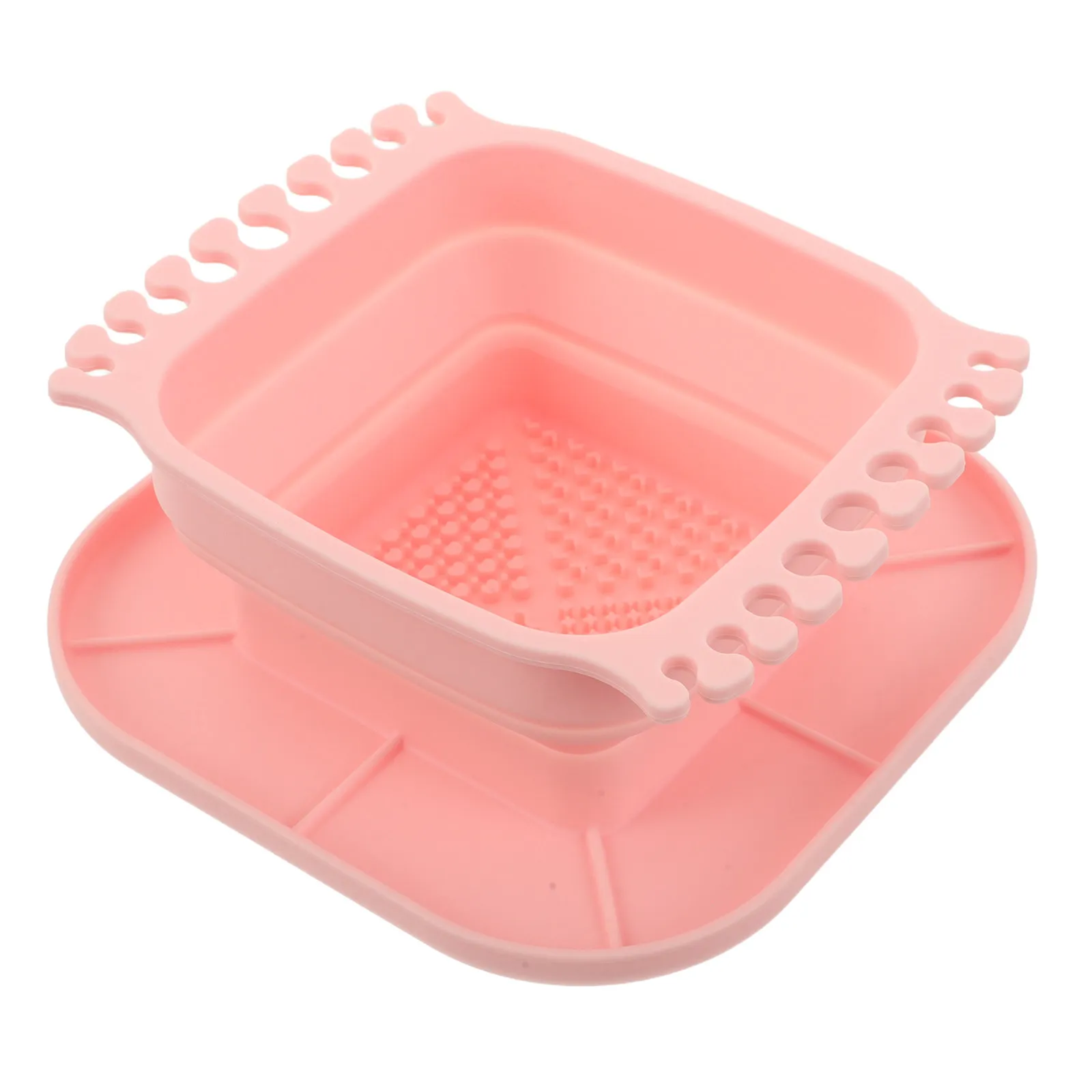 Foldable Silicone Paintbrush Cleaning Basin Collapsible Brush Washer Cup for Acrylic Watercolor Oil Painting Tool Organizer