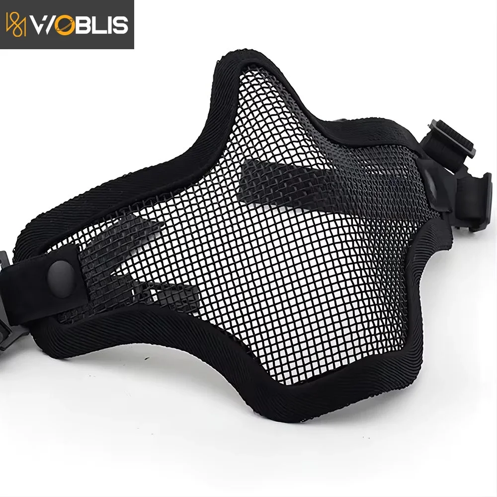 

Half Face V1 Scout Mask for FAST Helmet CS Wire Mask Hunting Accessories Airsoft Military Gear