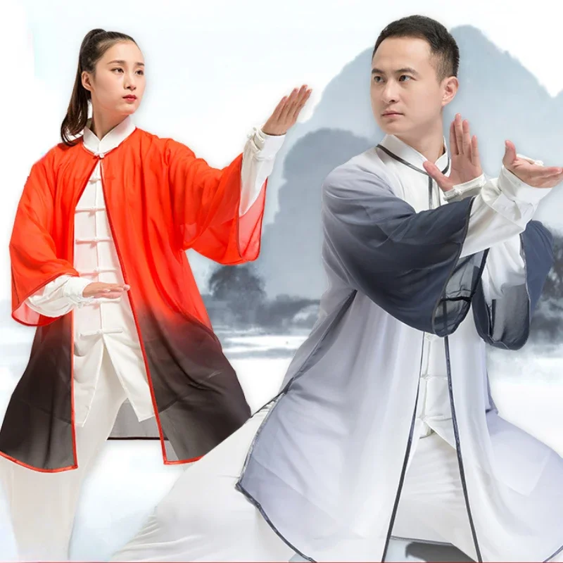 

Traditional Chinese Clothing TaiChi KungFu Uniform Wushu Blouse Martial Arts Wing Chun Tops Tai Chi Morning Exercise Clothes