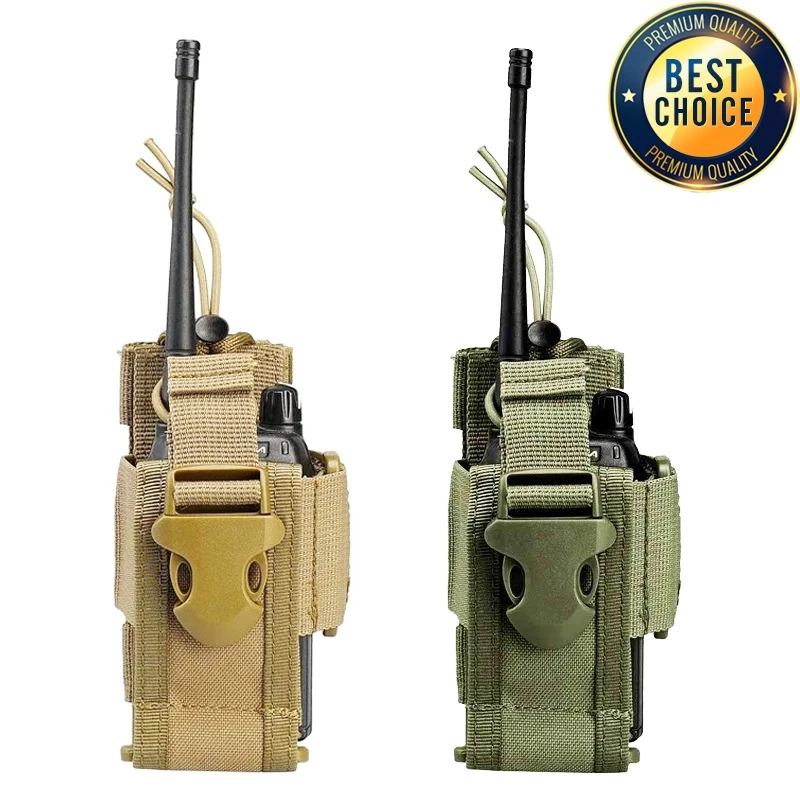 New Tactical Adjustable Walkie Talkie Holder Radio Pouch Hunting Interphone Hanging Bag Outdoor Nylon Molle Radio Pouch