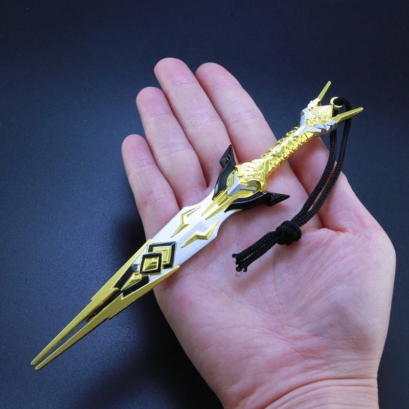 17 سنتيمتر/6.69in الشرف الملوك لعبة الطرفية سلاح نموذج لعبة صغيرة سكين المعادن الحرف اليدوية حلية نموذج جمع شاشة لسطح المكتب #4