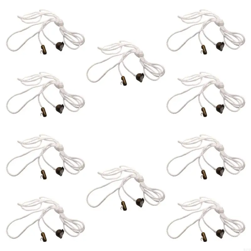 10Pcs Room Fan Change Cord Replacement Smooth Cotton Modifiable Pull Chain For Telecommute M4YD