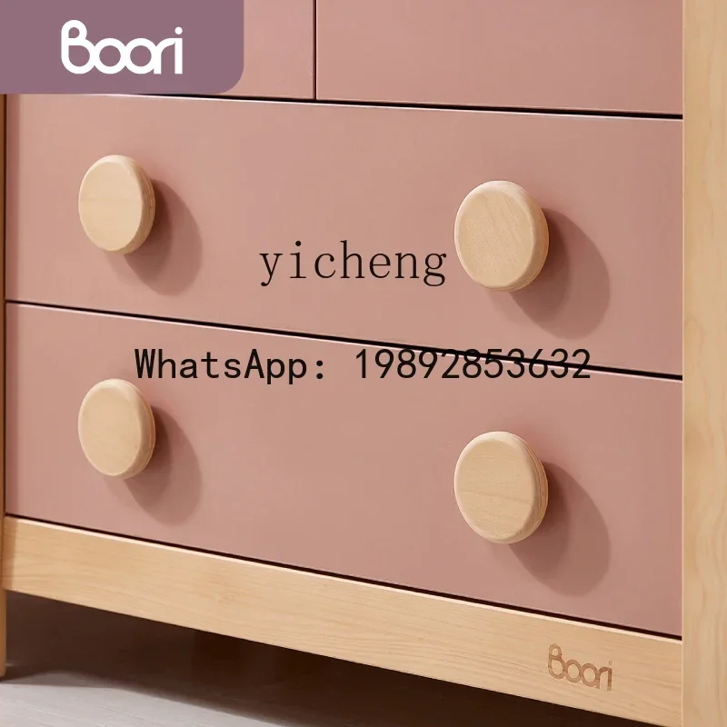 ABC Children's Wardrobe Home Bedroom  Modern Wooden Cabinet Small Apartment Locker Nordic Wardrobe