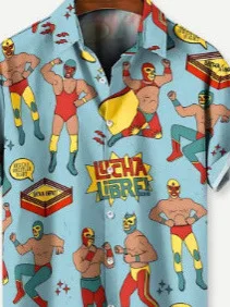 

Мужские ор Све irt с европейским принтом, 3D Гавайский цветочный принт, отложной воротник, повседневный свободный крой, летнее волокно из полиэстера